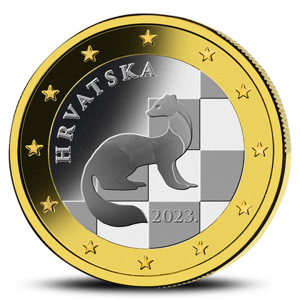 Ontwerp Kroatische € 1,-